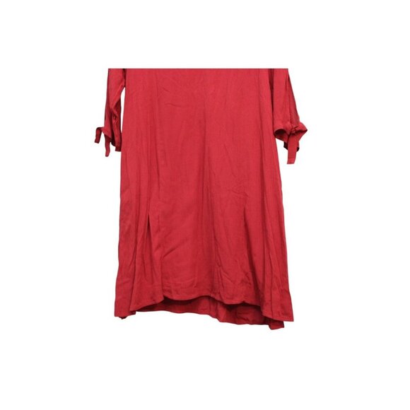 NWT Soft Surroundings Hera Dress Large Lined Cardinal 3/4 Sleeve Pockets Boho - Picture 12 of 12